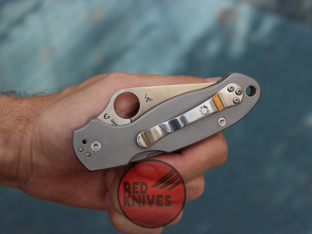 Нож Spyderco Para 3 Titanium C223Ti A+++ - глубокая клипса в комплекте