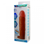 Реалистичная насадка на пенис Hani, 18 см, коричневая