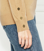 Хлопковый свитер Michael Kors - бежевый(MS460XH4VR)