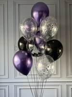 Набор шаров "Фиолетовый хром"