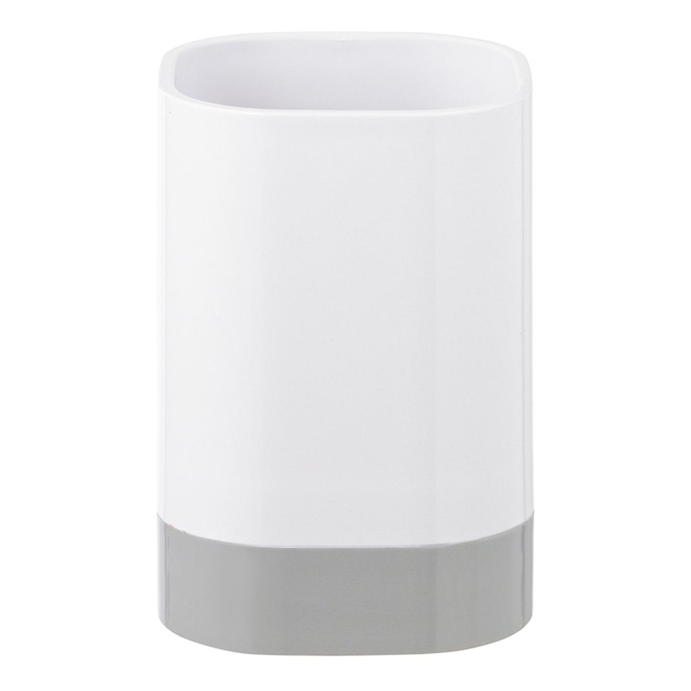 Стакан для зубных щеток Tyer, 470 мл, белый/серый