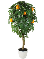 Искусственное дерево Апельсин 100см в кашпо