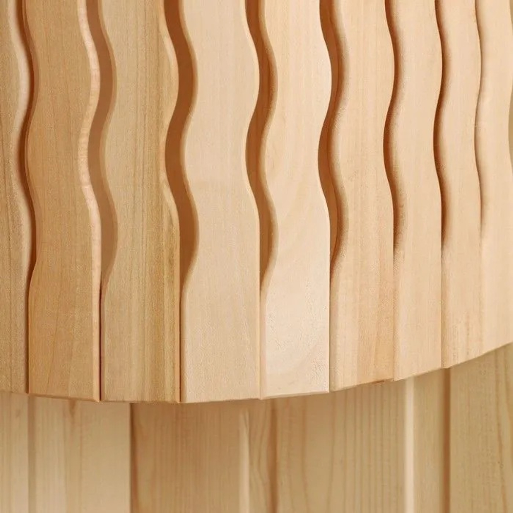 Абажур для бани и сауны угловой Волна