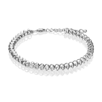 Браслет из белого золота с фианитами