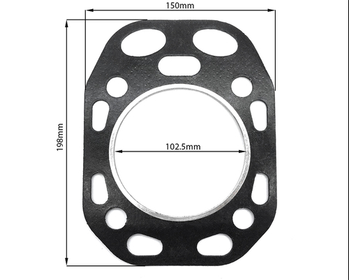 Прокладка головки блока цилиндров ГБЦ S195/S1100 102,5 мм