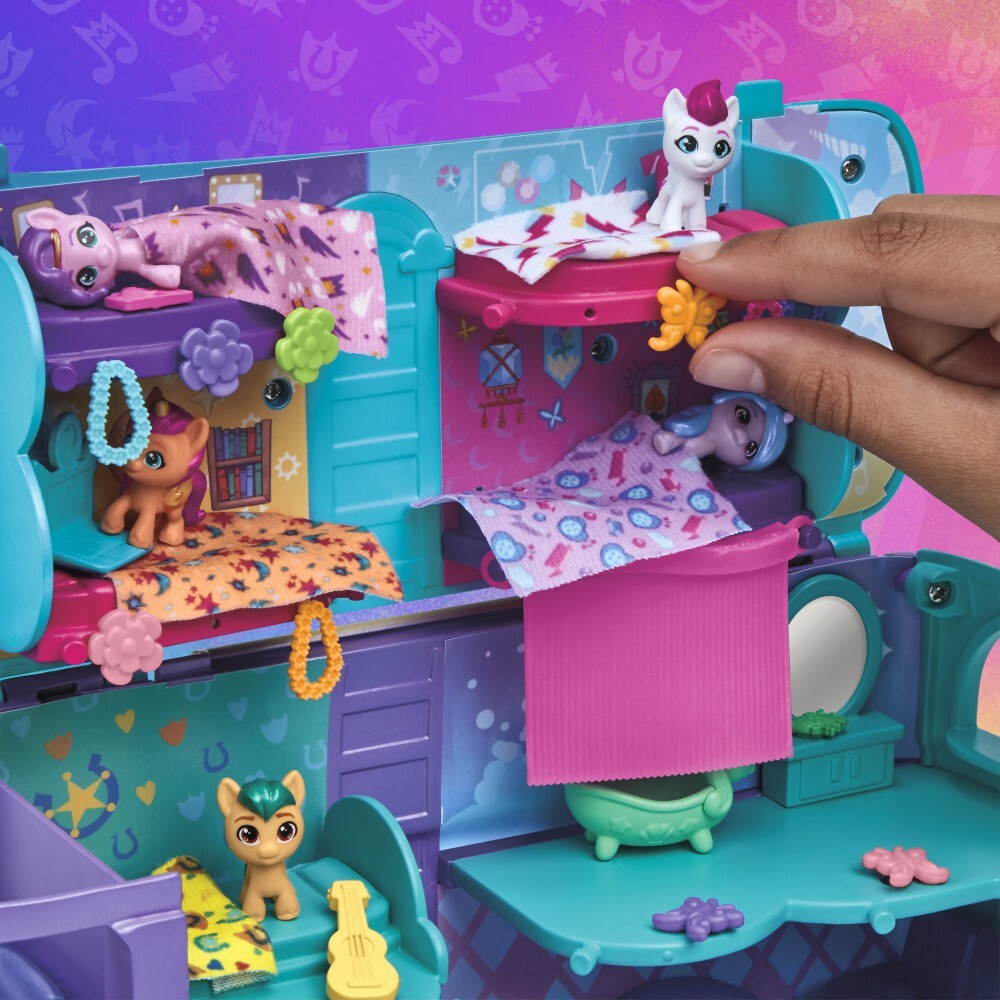 My Little Pony - Мини мир Волшебный автобус пони набор + 5 фигурок F7650 / артикул   F7650  / GTIN 5010994199197