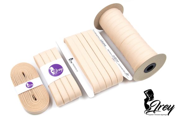 126 612/15 Бретель матовая Lauma 15 мм, телесный 126