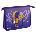 Папка для тетрадей А5 1 отделение на молнии "Street style" (Спейс)