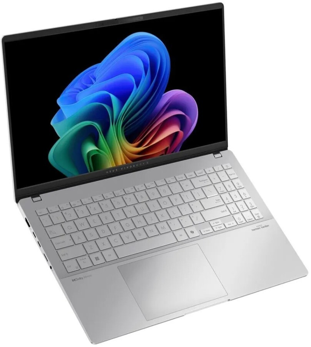 Ноутбук  ASUS Vivobook S 15 OLEDVivobook S 15 OLED S5507QA-MA078W 15.6 ", Snapdragon, 32 Гб RAM, 1 Тб SSD, Adreno, Серебристый