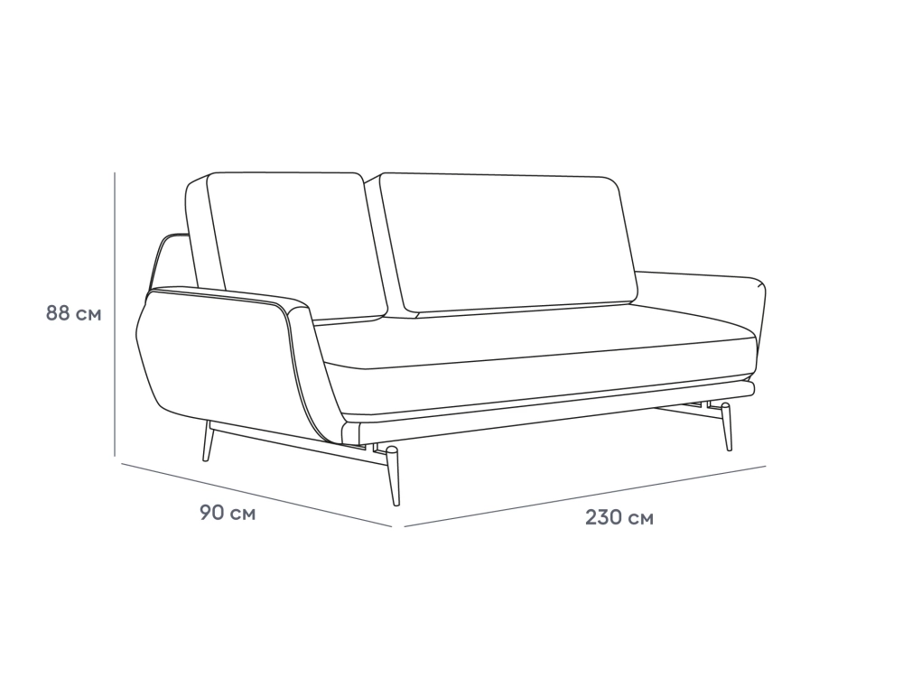 Диван Ispani трёхместный