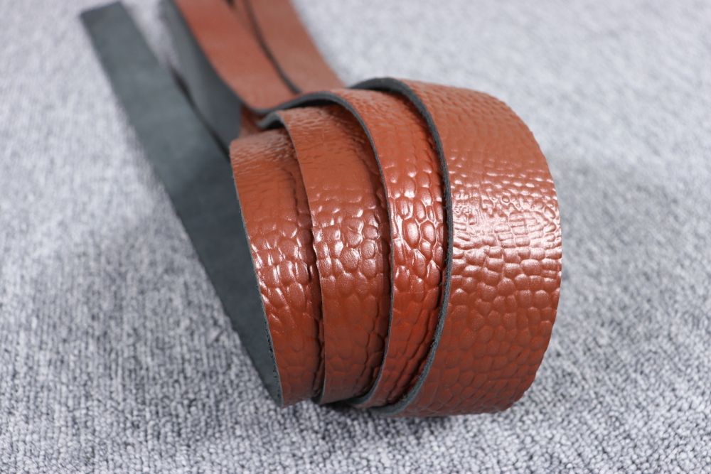 Ременная заготовка Медная с лицевой отделкой + плита Шаргень 3,3-3,8