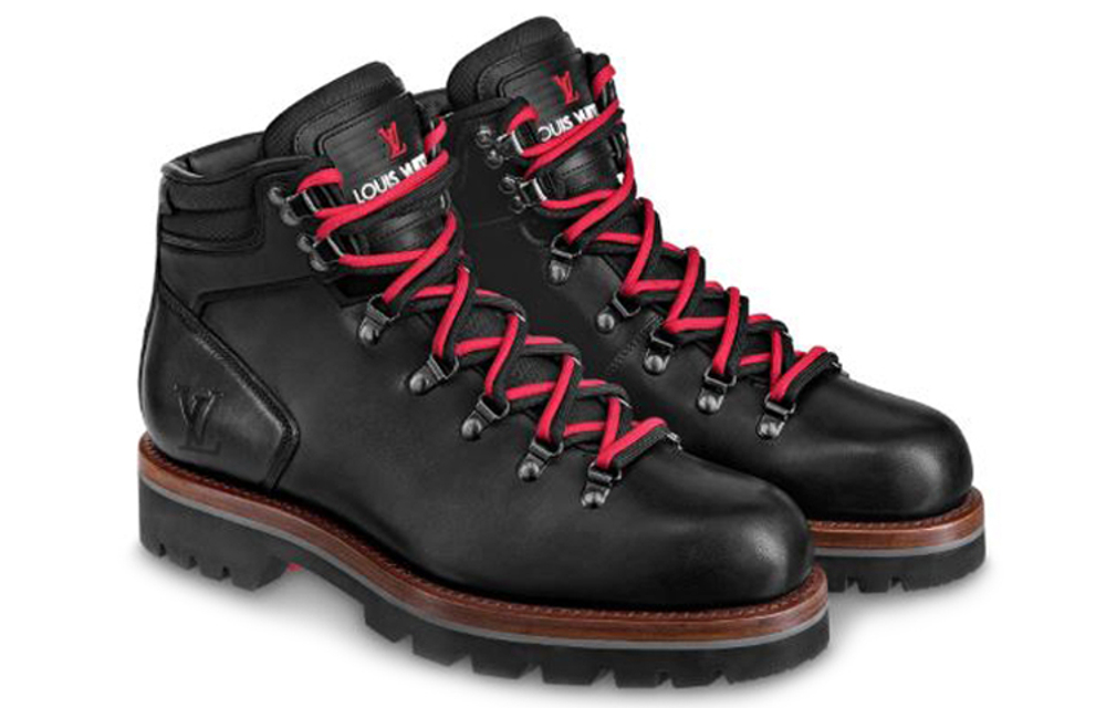 LOUIS VUITTON Oberkampf Combat Boots Men"s Black