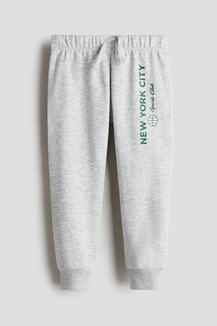 H&M Брюки-джоггеры, серый меланж