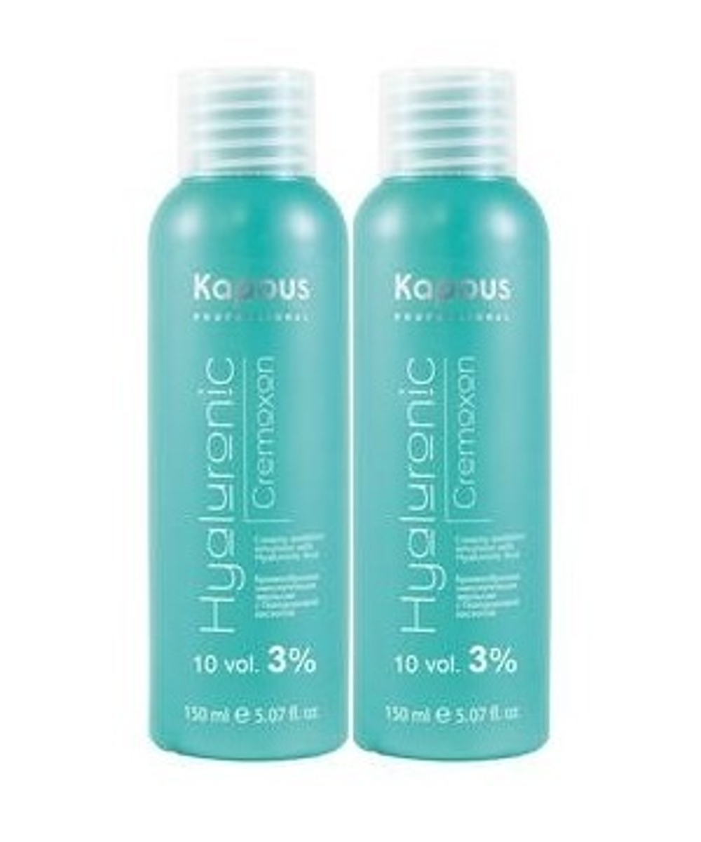 Kapous Professional Эмульсия окислительная (оксид, оксигент) Hyaluronic, 3%, кремообразная, 2*150 мл NEW