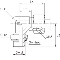 Штуцер FRG90 DL10 14x1.5 (в сборе)