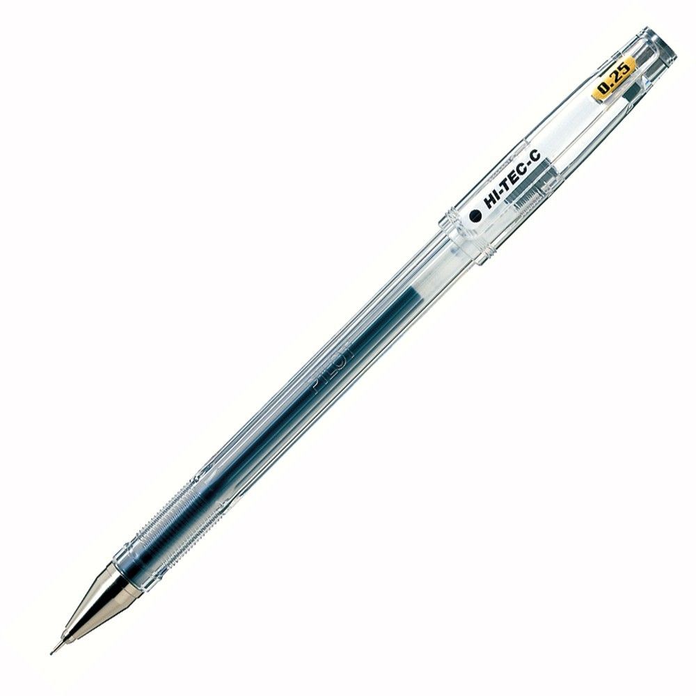 Ручка гелевая 0,25 мм Pilot Hi-Tec-C чёрная