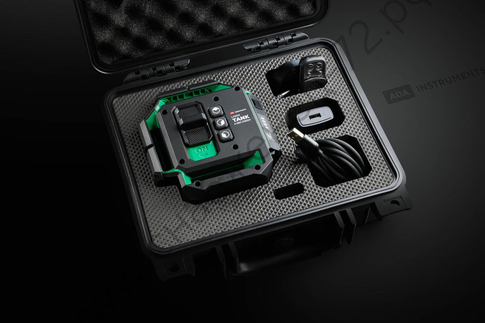 Лазерный уровень ADA LaserTANK 4-360 GREEN Basic Edition