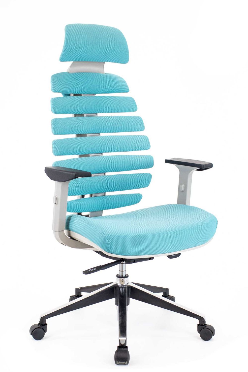 Кресло Everprof Ergo Grey Ткань Бирюзовый
