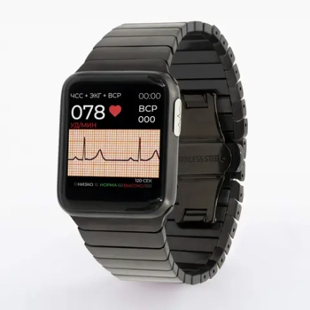 Health Watch Pro №5 Premium Умные часы здоровья с ЭКГ, чёрный