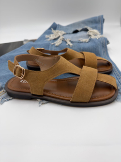 Босоножки женские натуральная кожа арт. PEY 470-5 цвет "рыжий"