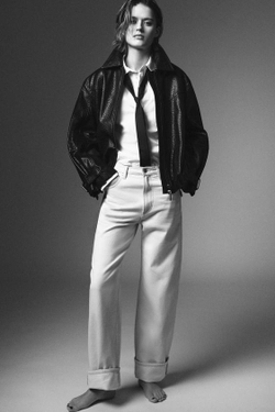 ZARA ДЖИНСЫ BAGGY СО СРЕДНЕЙ ПОСАДКОЙ — ZW COLLECTION, ГОЛУБОЙ