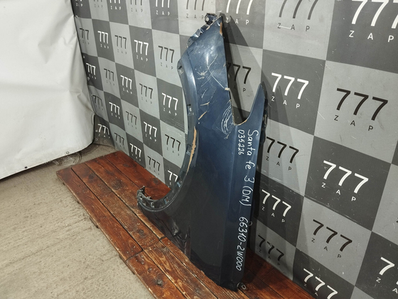 Крыло переднее левое Hyundai Santa Fe 3 (DM) 12-18 Б/У Оригинал 663102W000