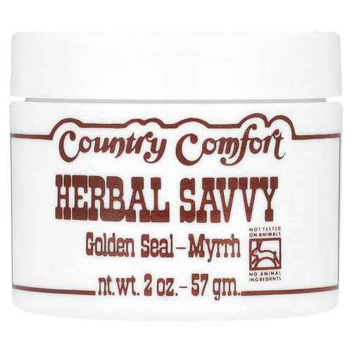 Country Comfort, Herbal Savvy, Golden Seal-Myrrh, мазь на основе гидрастиса и мирры, 57 г (2 унции)