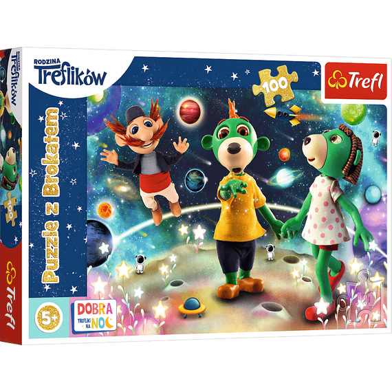 Puzzle - &quot;100 Glitter&quot; - Trefliks among the stars - Good night, Trefliks