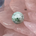 54656  Агат Моховой Бусина 10мм