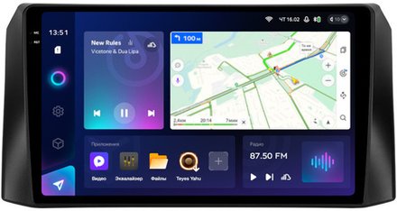 Магнитола для УАЗ Патриот, Пикап 2016-2023+ (поддержка кнопок руля, рамка под 9") - Teyes CC3-2K QLed Android 10, ТОП процессор, SIM-слот, CarPlay