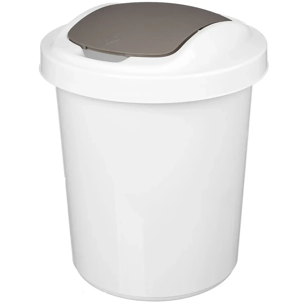 Контейнер для мусора круглый»Palm «6л светло-серый