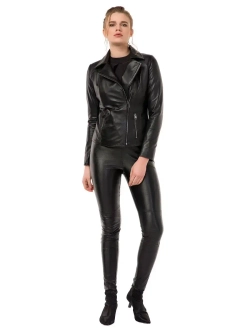 Косуха женская натуральная кожаная