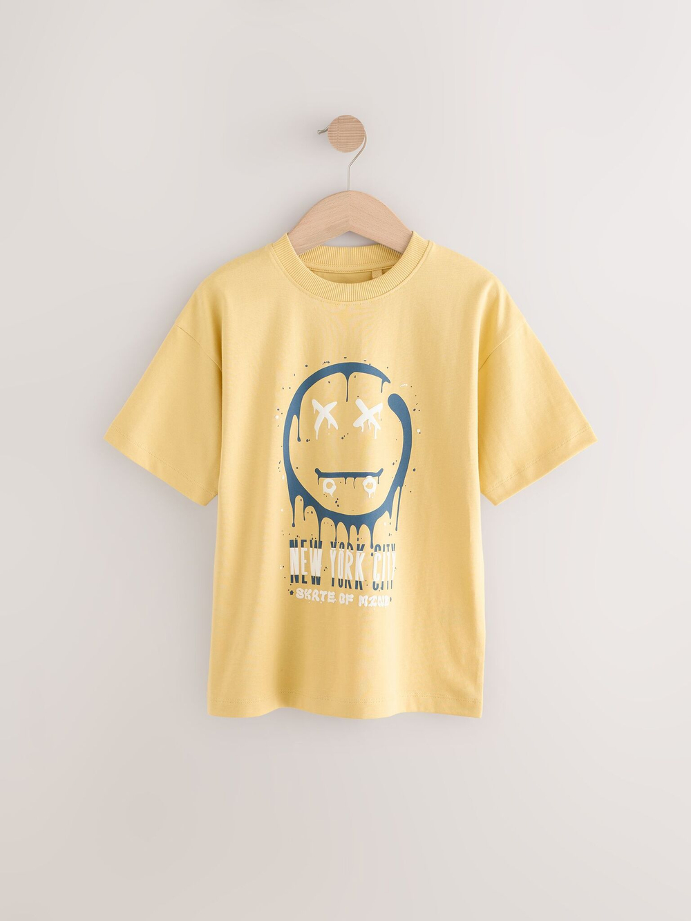 Футболка для мальчика Next E98-592, 3 шт., Бежевый, Темно-серый, Желтый