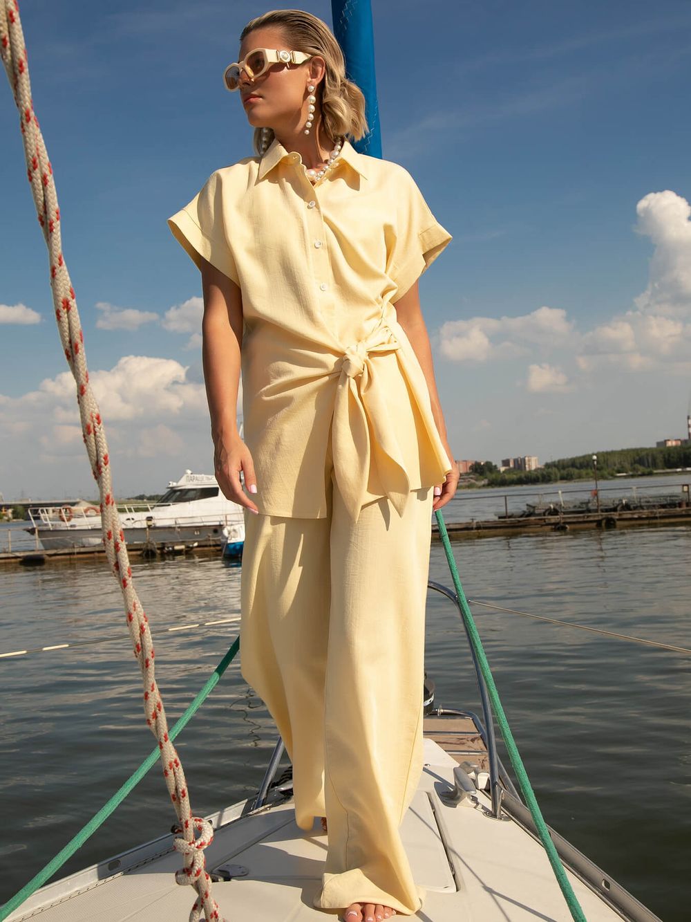 Костюм Стильный дуэт (нежно-желтый) К16082-5М LT Collection
