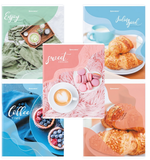 Тетрадь А5 48л. клетка "Sweets" скоба, матовая ламинация, выб. лак, микс в спайке (BRAUBERG)