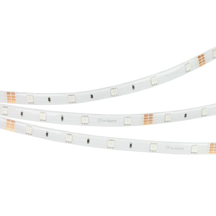 Светодиодная влагозащищенная лента Arlight 7,2W/m 30LED/m 5060SMD разноцветная 5M RTW-SE-B30-10mm 24V RGB 021732(2)