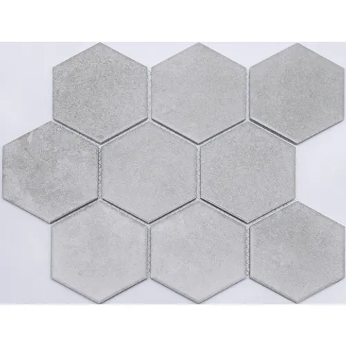 Мозаичная плитка из керамики PS95110-14 Porcelain матовая структурированная серый