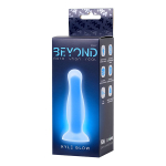 Голубая светящаяся в темноте анальная втулка 10см ToyFa Beyond Kyle Glow 873012