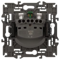 14-2101-03 ЭРА Розетка 2P+E Schuko, 16A-250В, IP20, Эра Elegance, алюминий