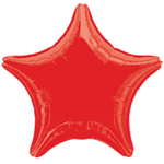 Шар фольгированный Звезда 48 см (Красный)