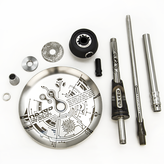 Hookah Naked Dark chrome