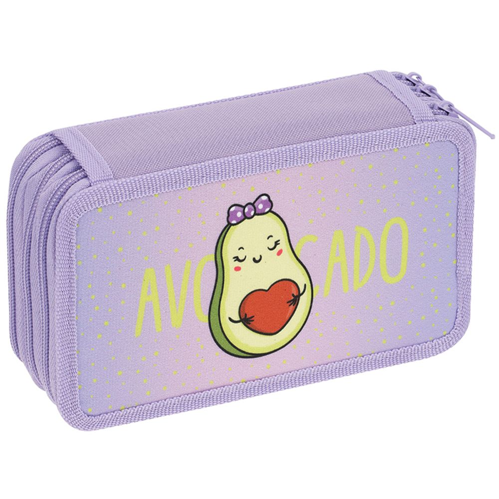 Пенал 3 отделения, 190*110 ArtSpace "Avocado", ткань