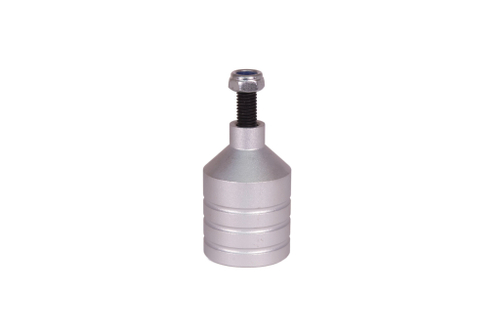 Пеги для трюкового самоката с осями 8мм, ø20x55/35мм, алюминий, серебристые