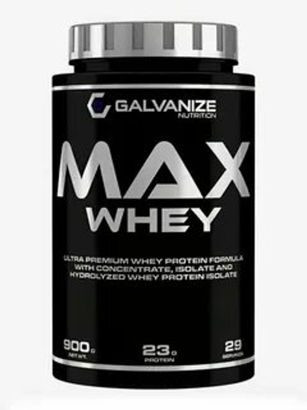 Протеин Galvanize Nutrition Max Whey, сывороточный 29 порций, 900 г, шоколад с лесным орехом, для похудения