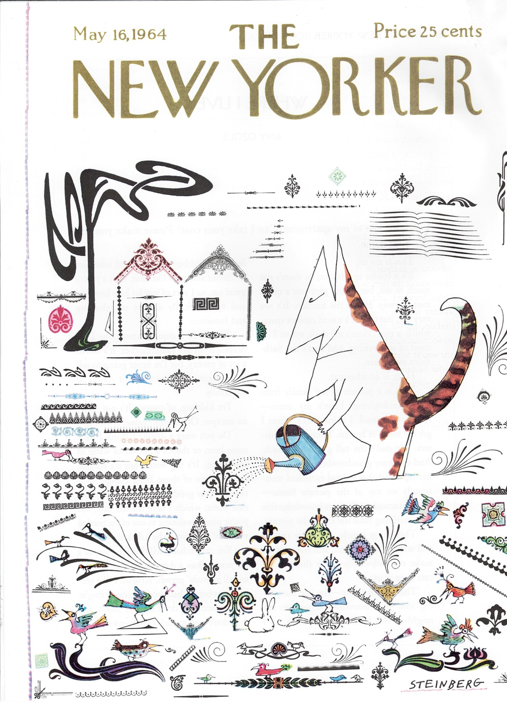 Постер журнала The New Yorker 16-05-1964