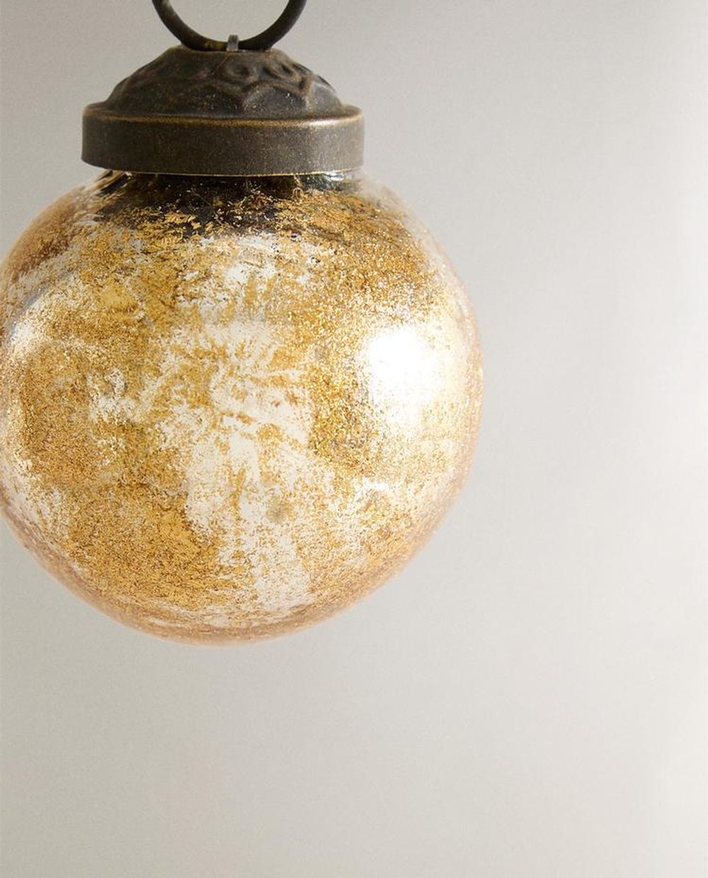 ZARA HOME НАБОР МИНИ-ЁЛОЧНЫХ УКРАШЕНИЙ (НАБОР ИЗ 3 ШТУК), ЗОЛОТОЙ