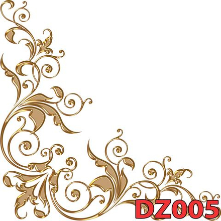 Фото обои - Декор под золото DZ005