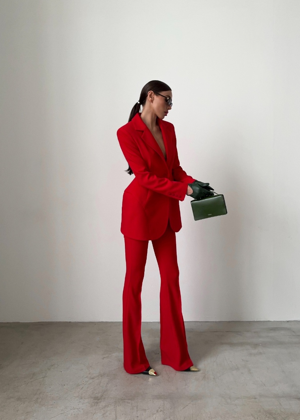 Брюки "Валенсия", красный