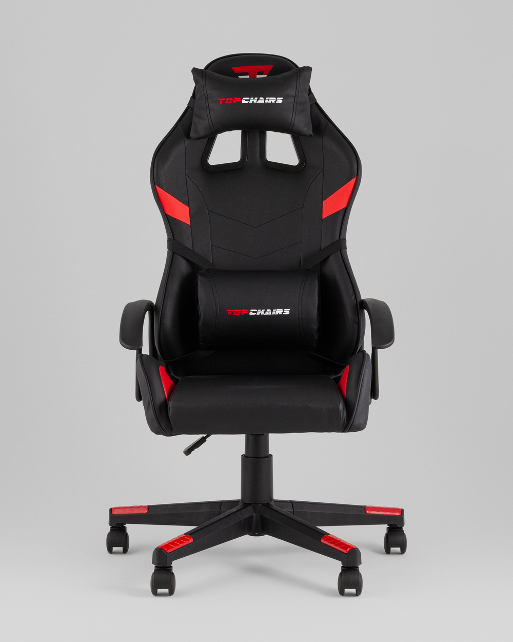Кресло спортивное TopChairs Warden черно-красный