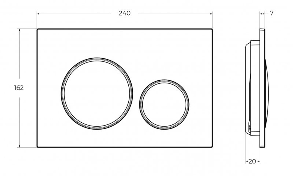 Кнопка смыва BelBagno BB-17C-IN